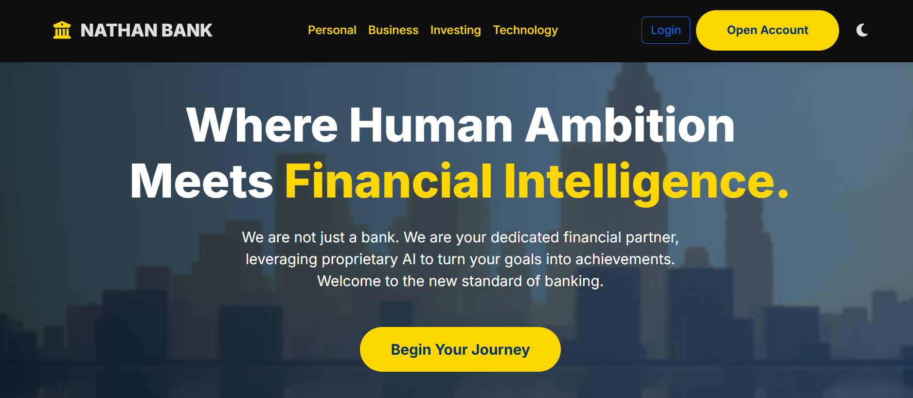 Digital Banking Website