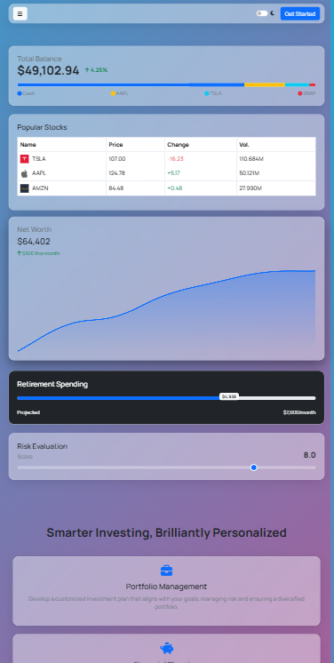 Investment Website