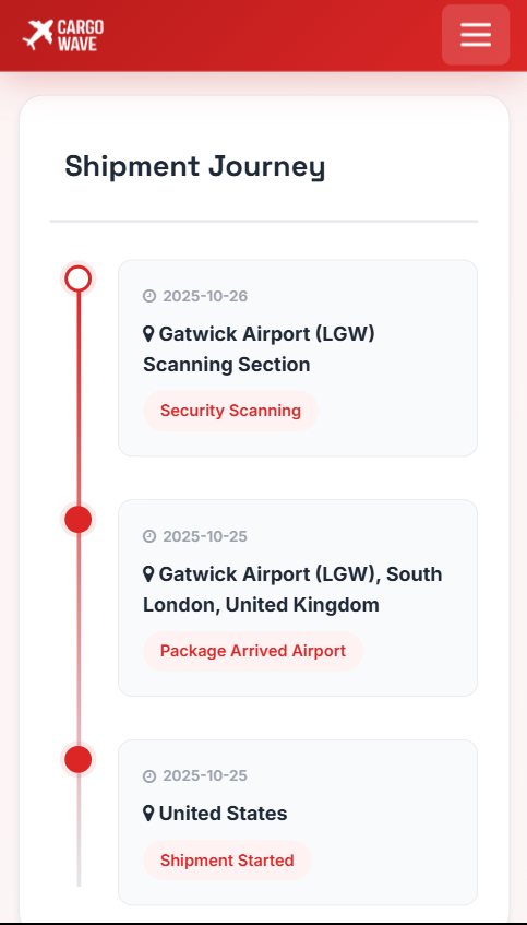 Courier Tracking Website